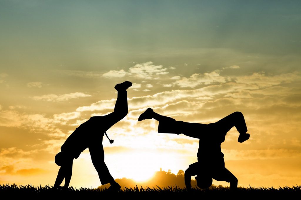 Capoeira train sunset